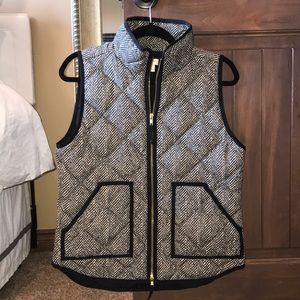 🍁🍃 J. Crew Puffer Herringbone Vest 🍃🍁